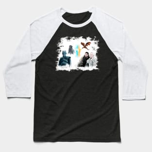 Fire and Ice Baseball T-Shirt